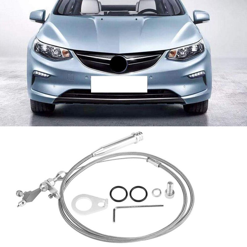 Senyar for 700r4 kick down cable to ls t body Kickdown Cable,Braided Plastic Cable Detent for All 700R4,1.54m / 60.6in - Image 2